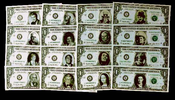 Personality Dollar Bills Photo